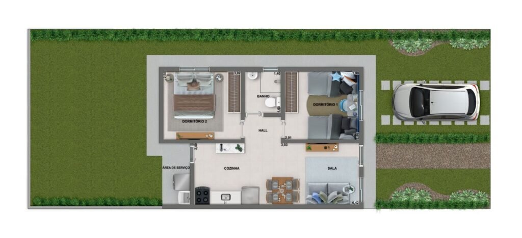 Planta 3 — Jardim Veredas de Ouro