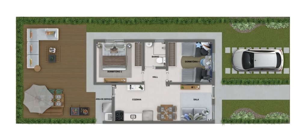 Planta 2 — Jardim Veredas de Ouro